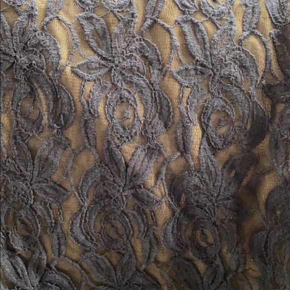 French Connection olive w/black lace size 16 tunic - Picture 3 of 5